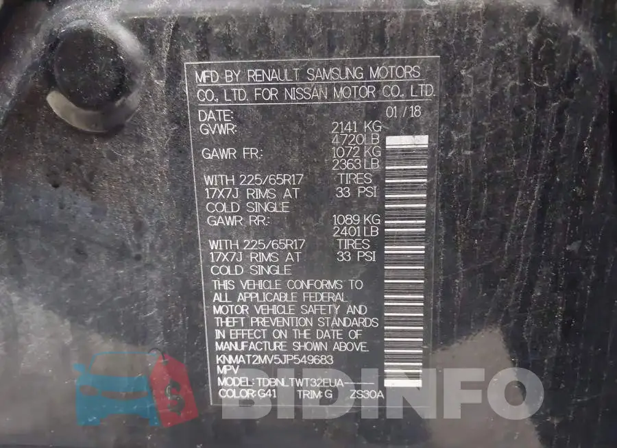 KNMAT2MV5JP549683 Photo# 9