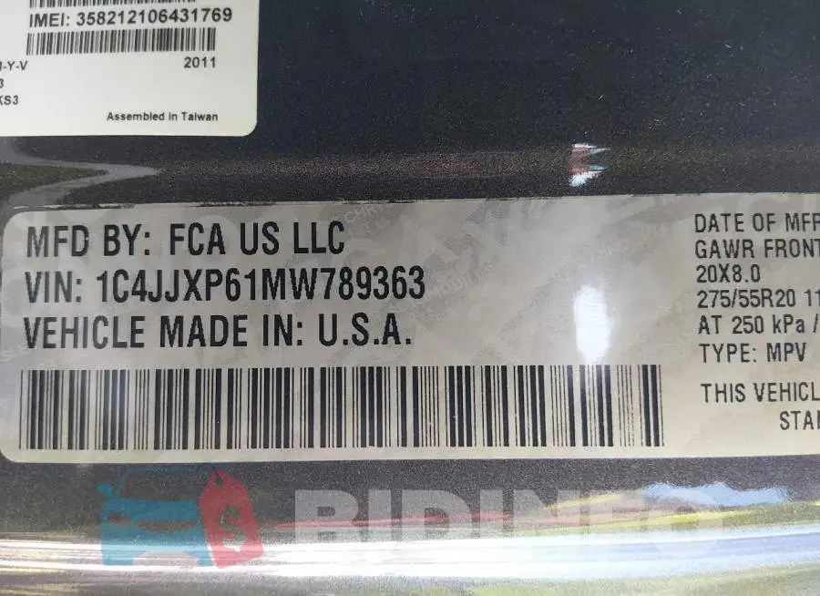 1C4JJXP61MW789363 Photo# 9