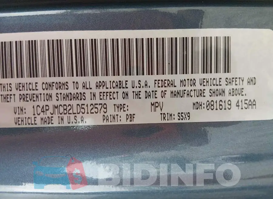 1C4PJMCB2LD512579 Photo# 9