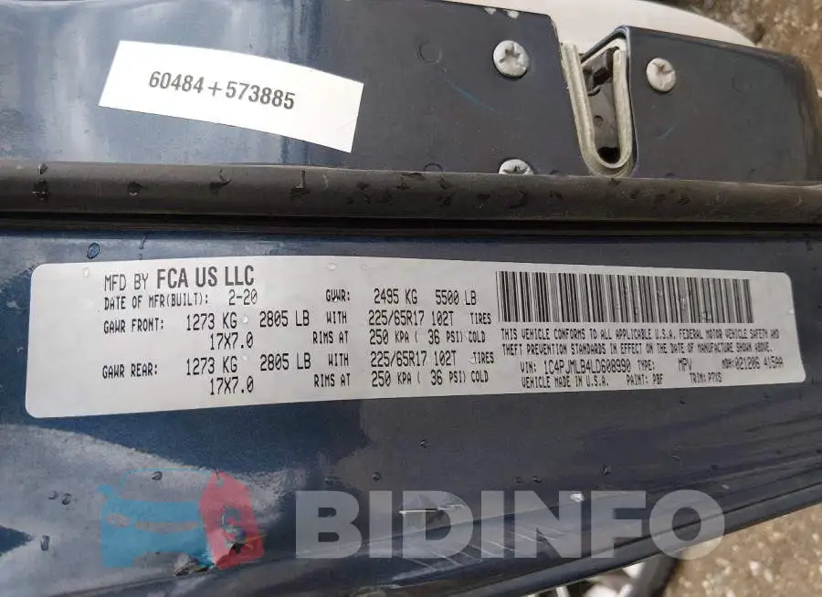 1C4PJMLB4LD608990 Photo# 9