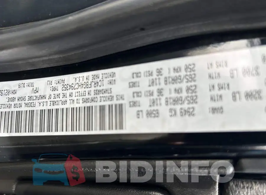 1C4RJFBG4HC794352 Photo# 9