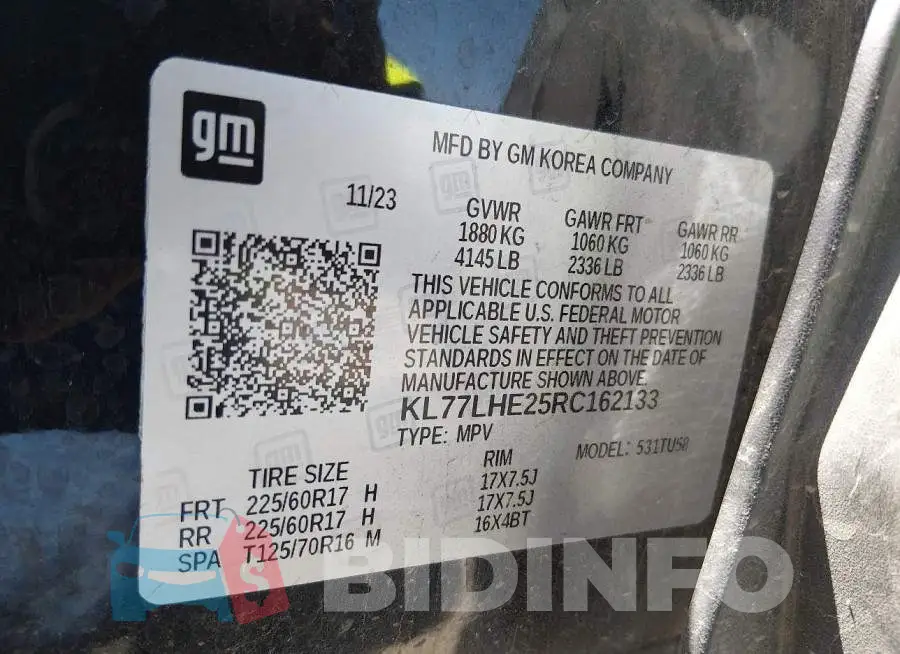KL77LHE25RC162133 Photo# 9
