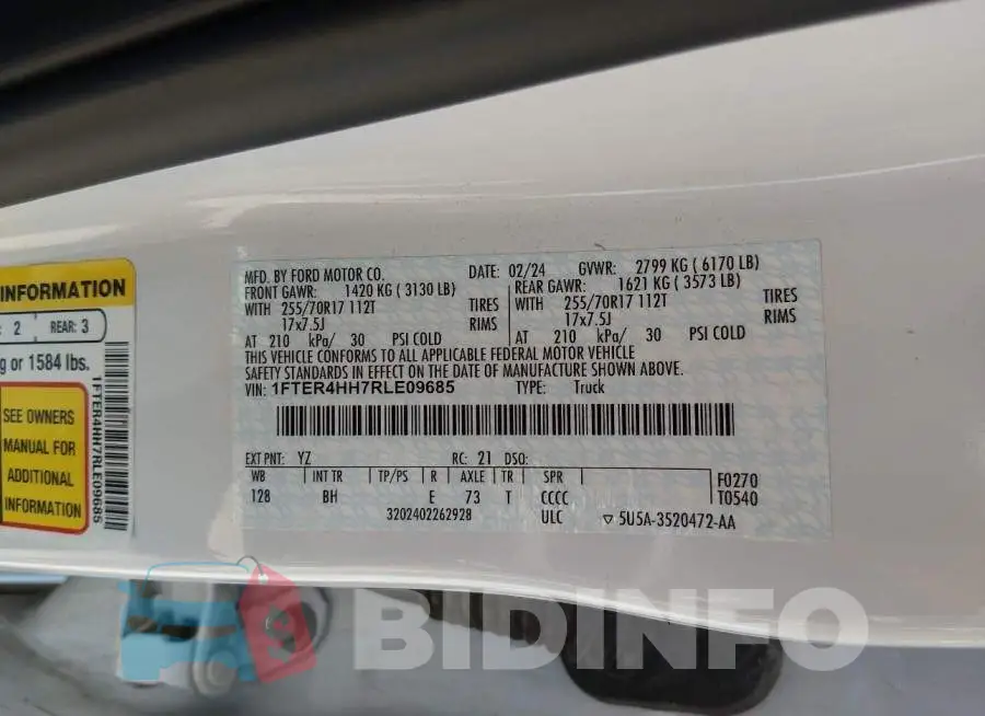 1FTER4HH7RLE09685 Photo# 9