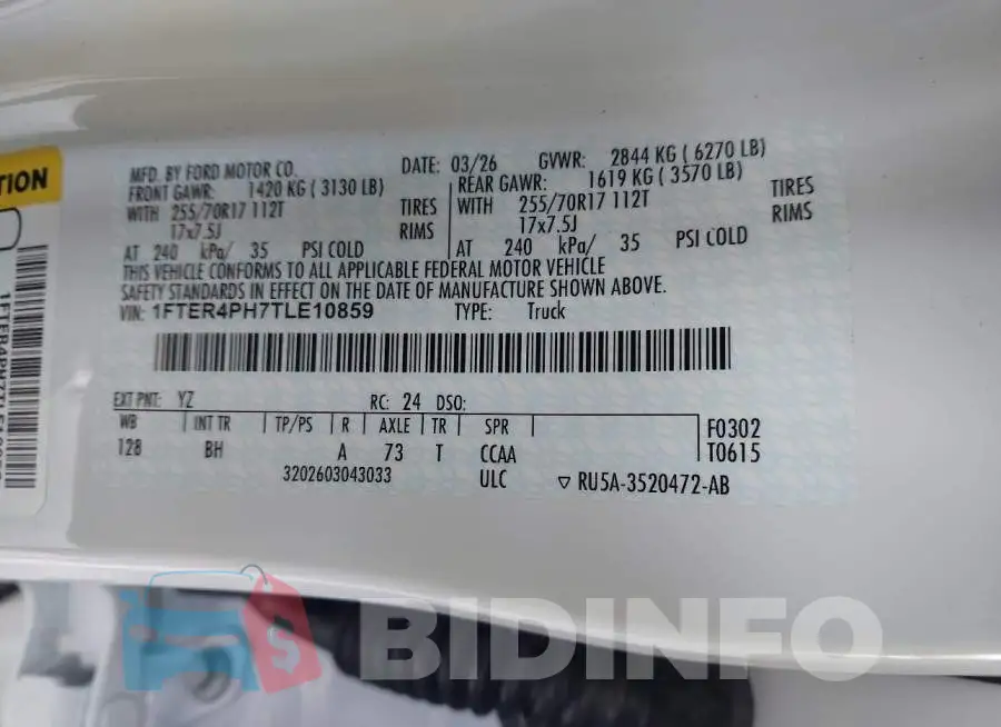 1FTER4PH7TLE10859 Photo# 9