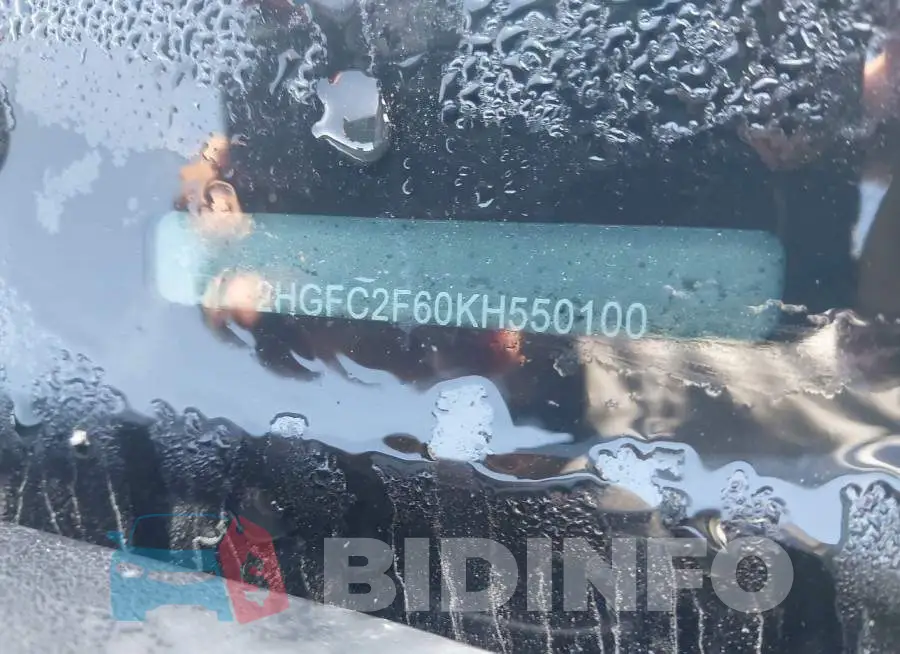 2HGFC2F60KH550100 Photo# 9