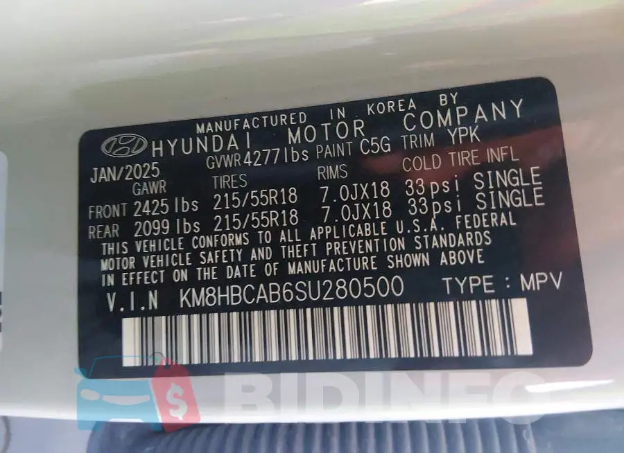 KM8HBCAB6SU280500 Photo# 9