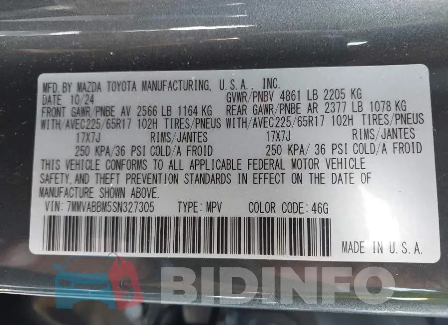7MMVABBM5SN327305 Photo# 9