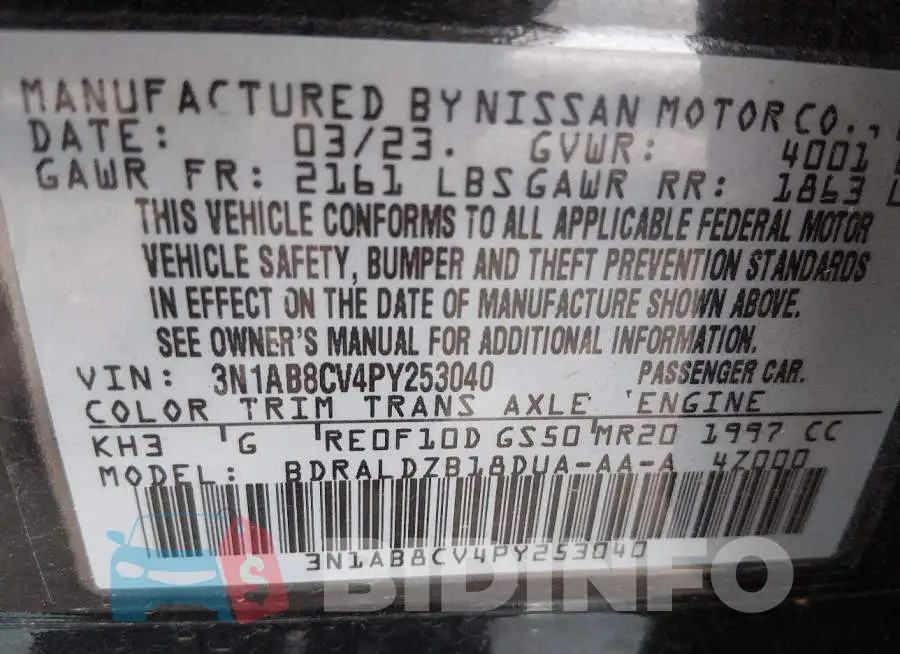 3N1AB8CV4PY253040 Photo# 9