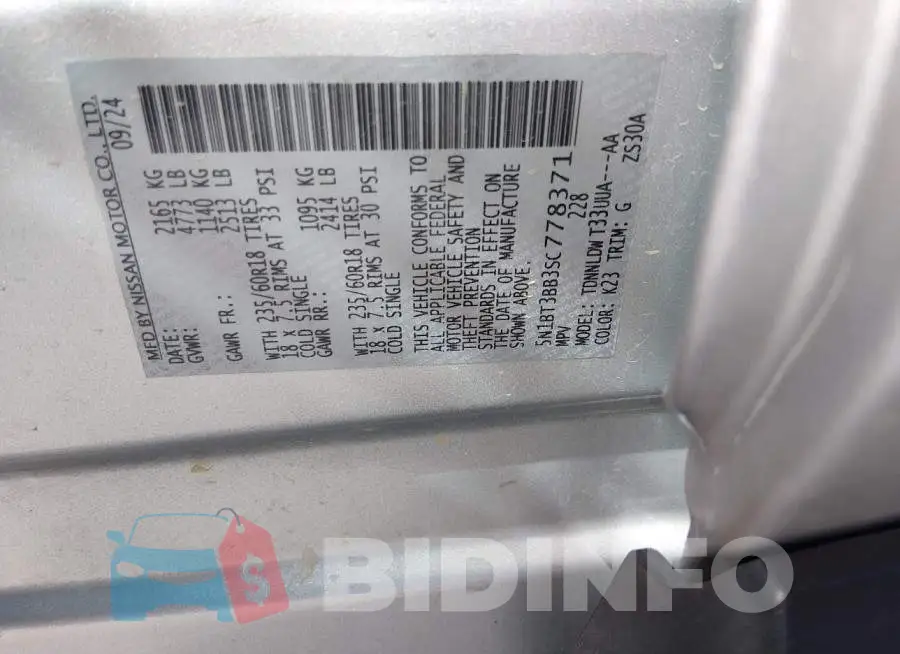 5N1BT3BB3SC778371 Photo# 9
