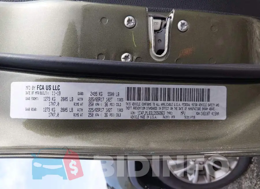 1C4PJMLB3LD556963 Photo# 9