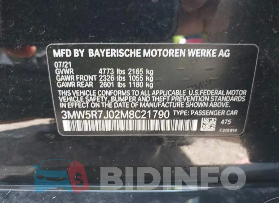 3MW5R7J02M8C21790 Photo# 9