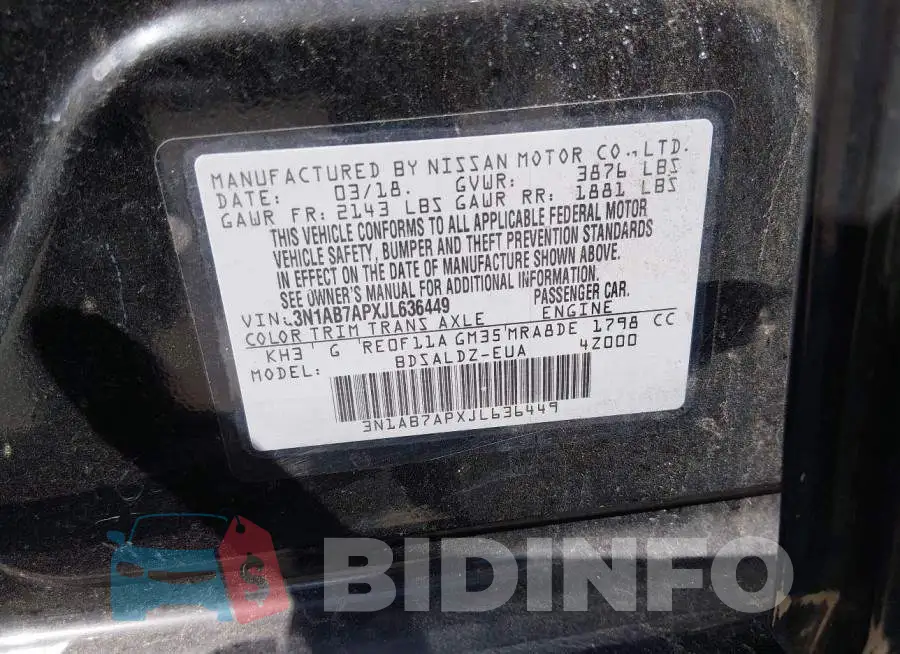 3N1AB7APXJL636449 Photo# 9