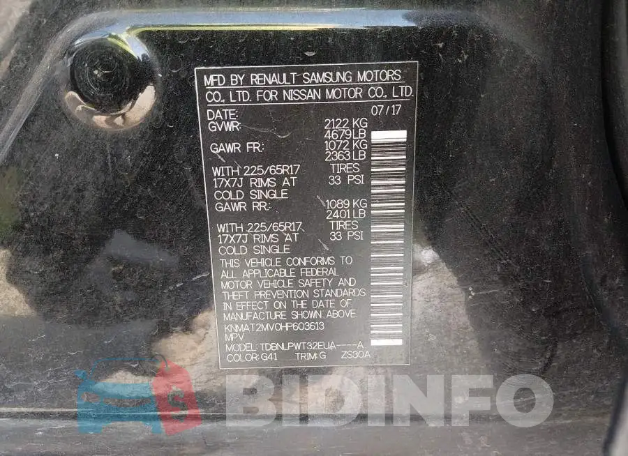 KNMAT2MV0HP603613 Photo# 9