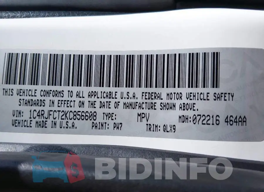 1C4RJFCT2KC856608 Photo# 9