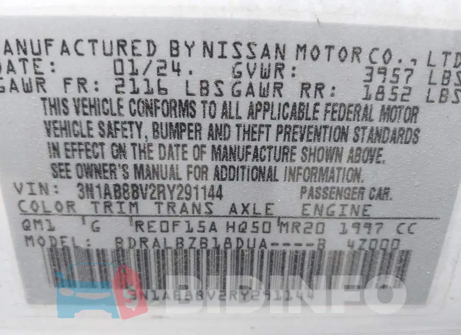 3N1AB8BV2RY291144 Photo# 9