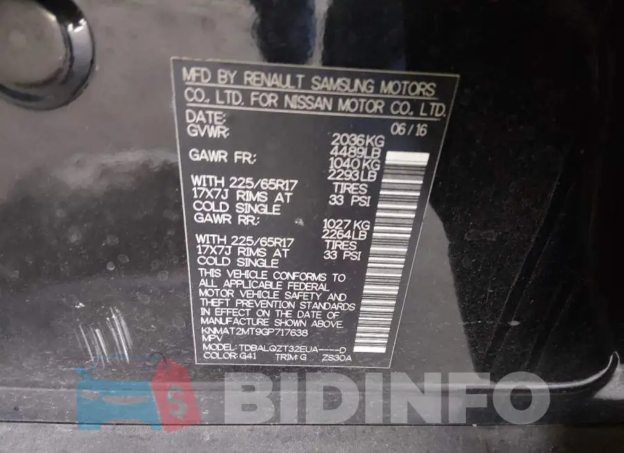 KNMAT2MT9GP717638 Photo# 9