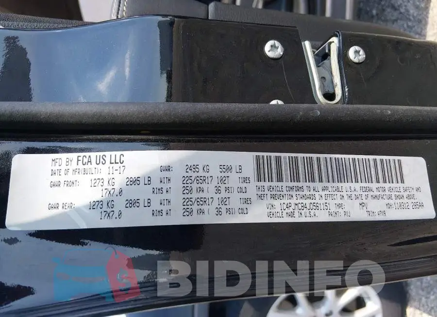 1C4PJMCB4JD561151 Photo# 9