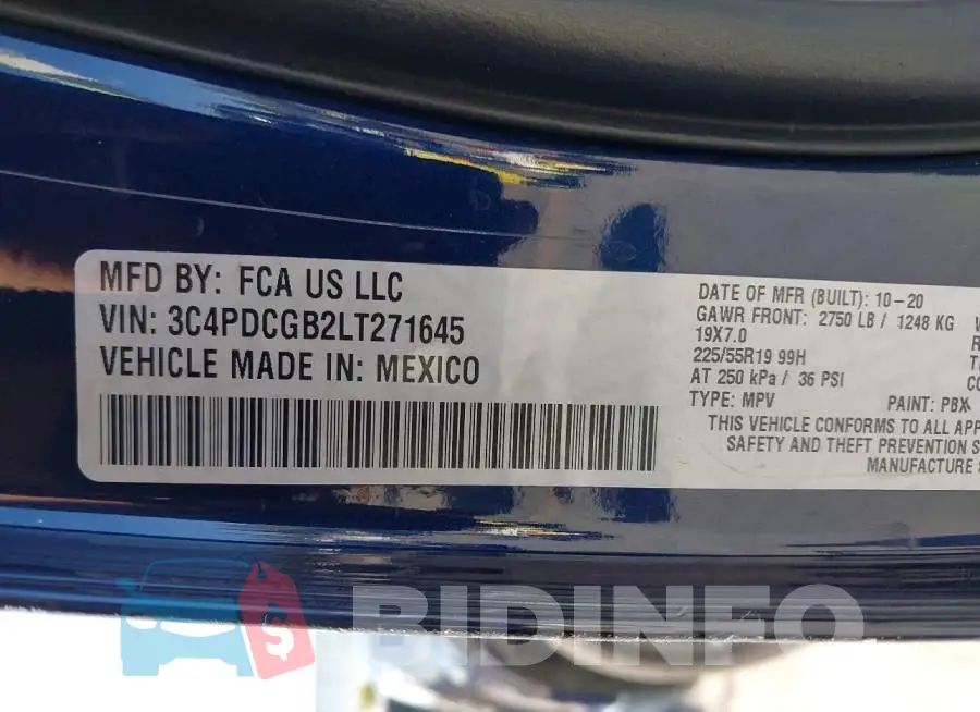 3C4PDCGB2LT271645 Photo# 9