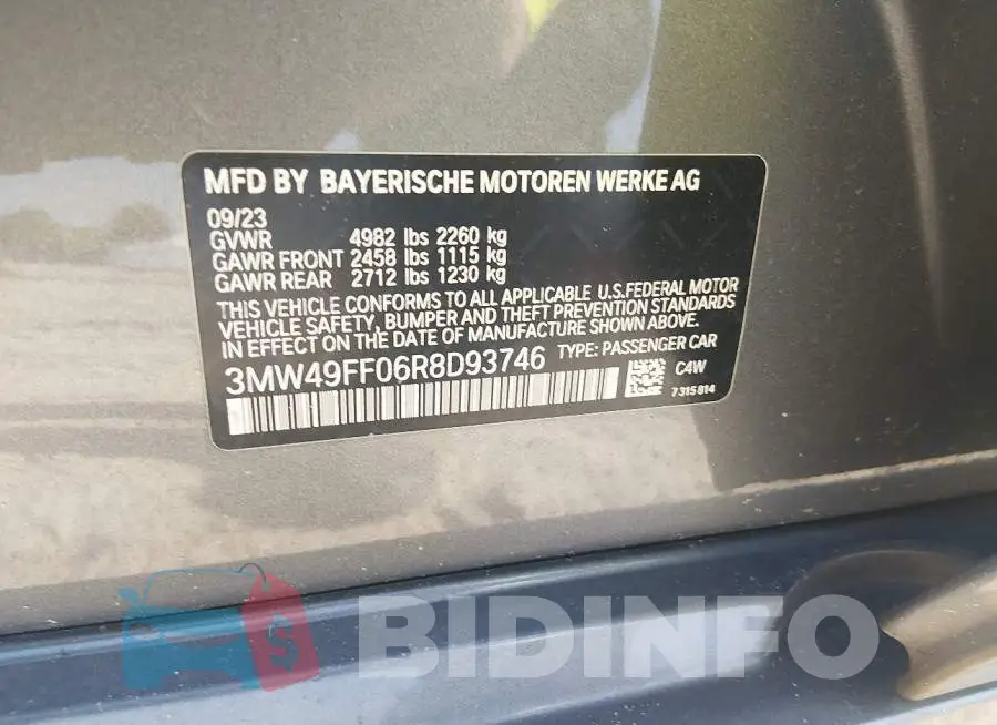 3MW49FF06R8D93746 Photo# 9