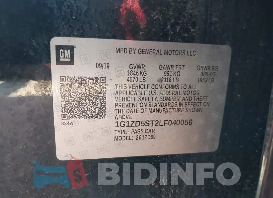 1G1ZD5ST2LF040056 Photo# 9
