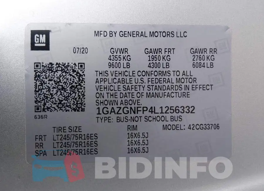 1GAZGNFP4L1256332 Photo# 9