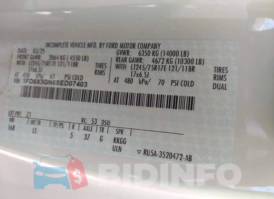 1FD8X3GN6SED07403 Photo# 8