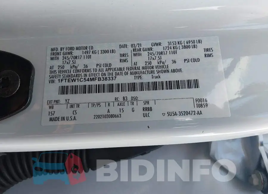 1FTEW1C54MFB38337 Photo# 9