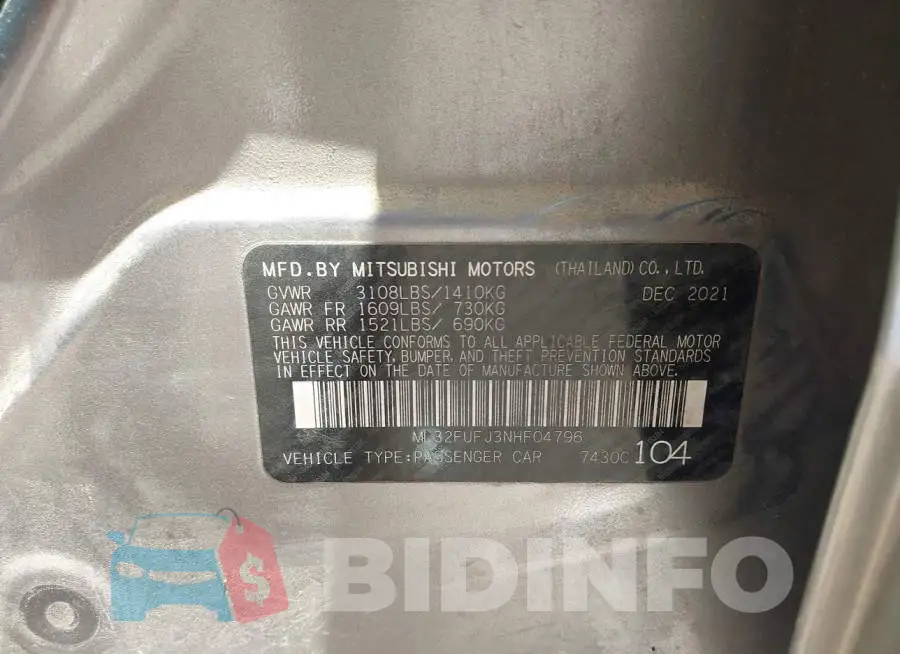 ML32FUFJ3NHF04796 Photo# 9