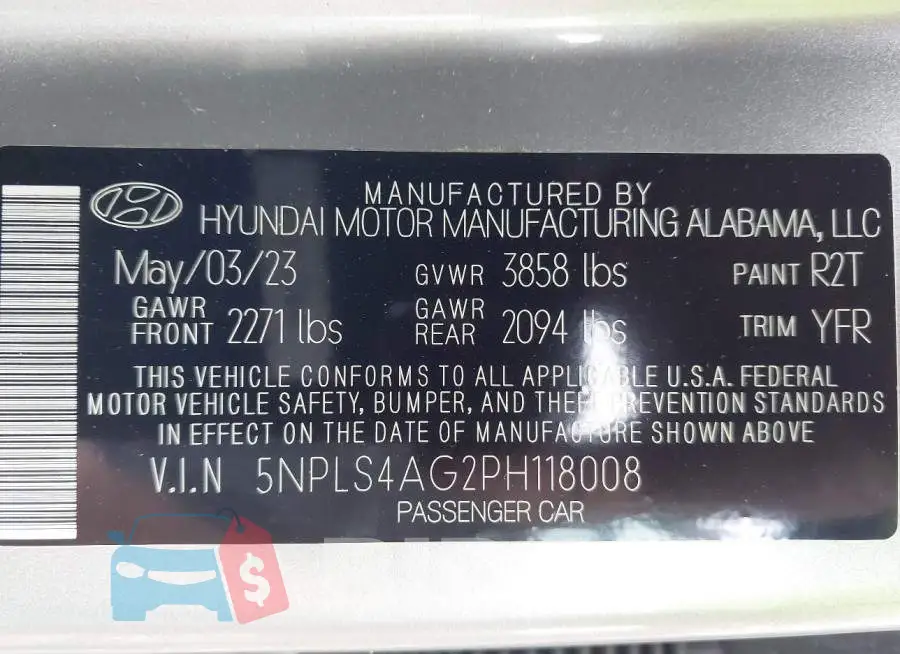 5NPLS4AG2PH118008 Photo# 9