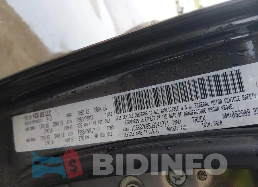 1C6RR7KG5JS141711 Photo# 9