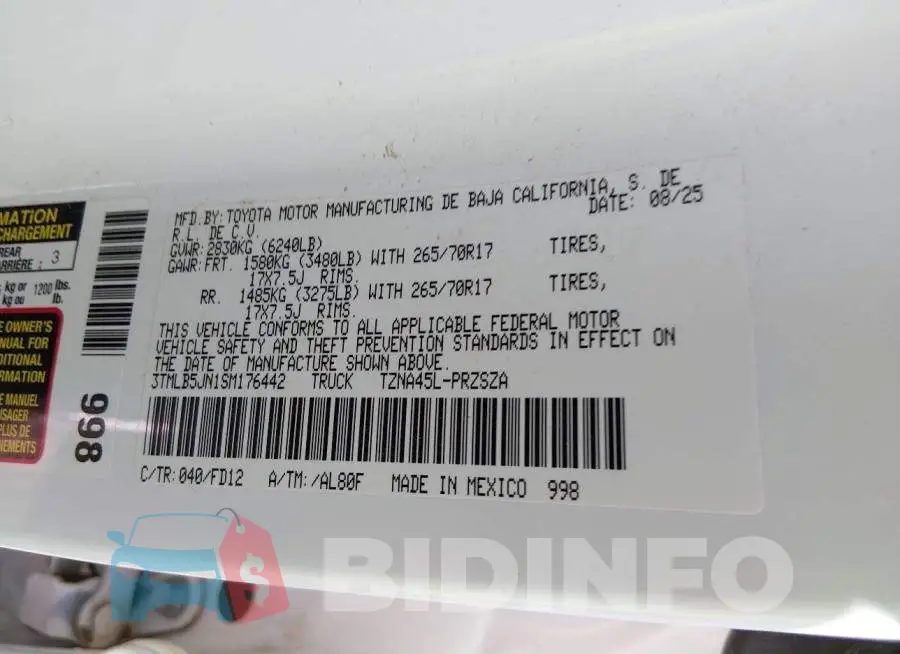3TMLB5JN1SM176442 Photo# 9