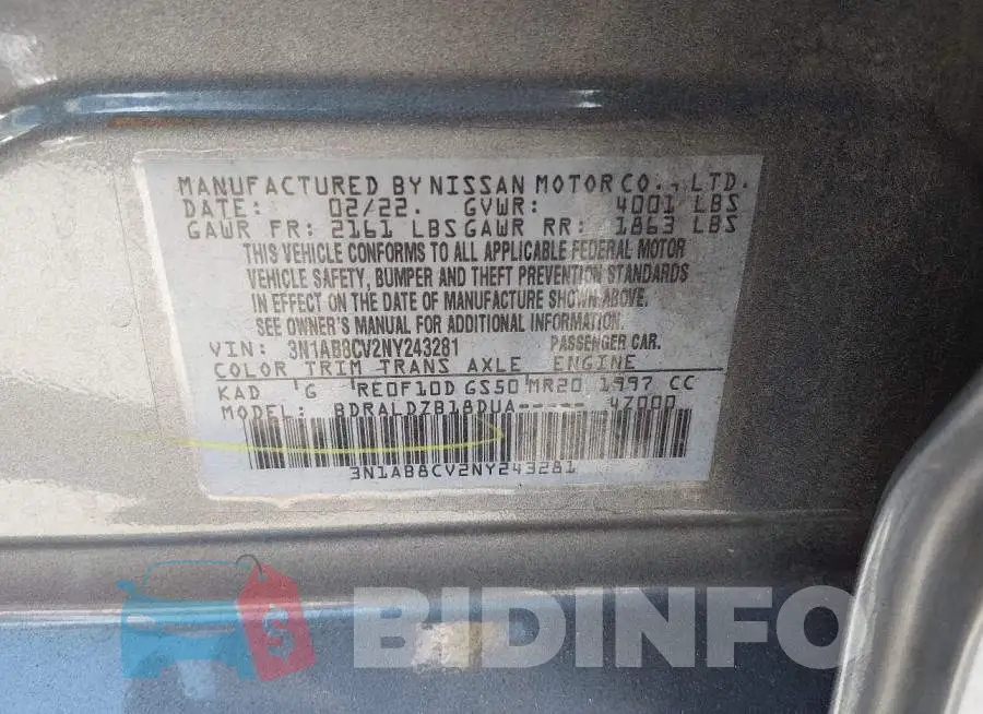3N1AB8CV2NY243281 Photo# 9