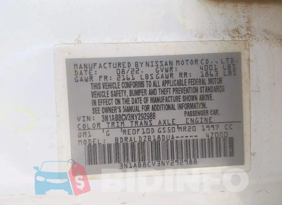 3N1AB8CV3NY292988 Photo# 9