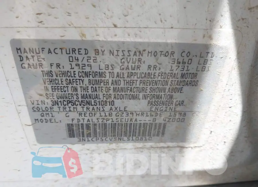 3N1CP5CV5NL510810 Photo# 9