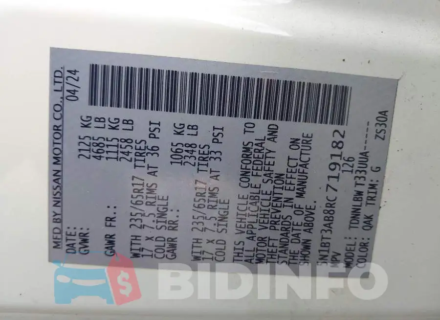 5N1BT3AB8RC719182 Photo# 9