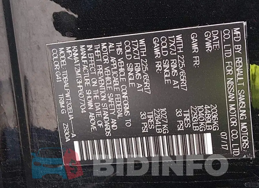 KNMAT2MT3HP607704 Photo# 9