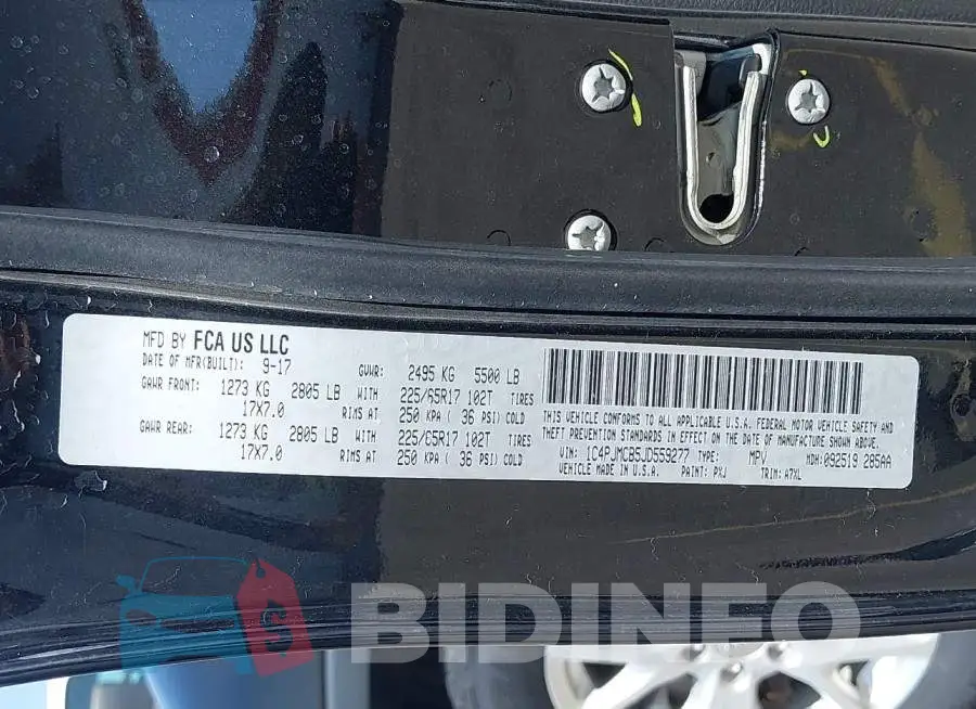 1C4PJMCB5JD559277 Photo# 9