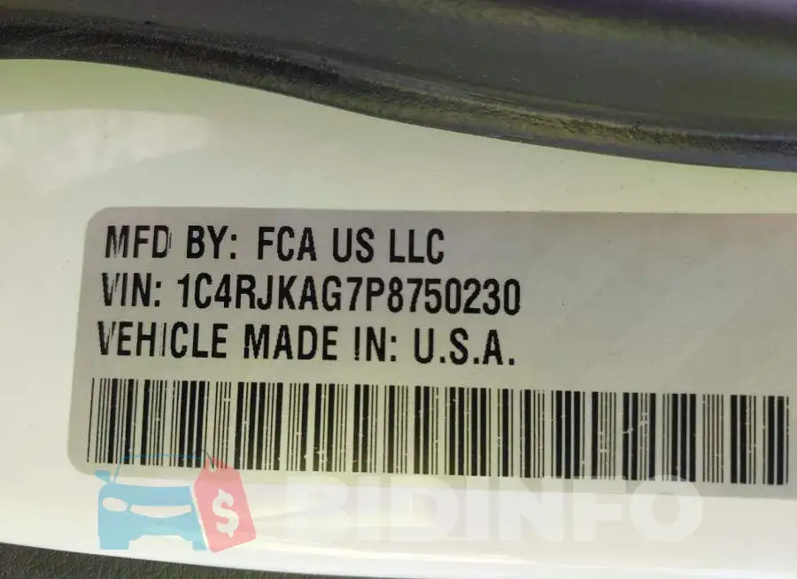 1C4RJKAG7P8750230 Photo# 9