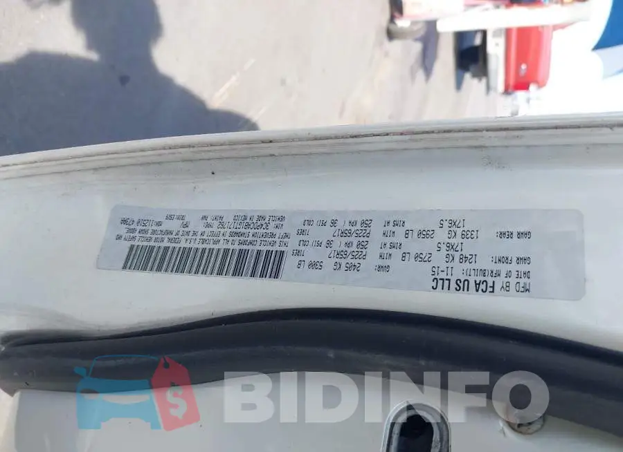 3C4PDCAB1GT171762 Photo# 9