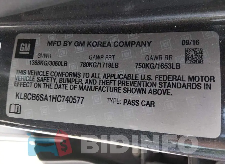 KL8CB6SA1HC740577 Photo# 9