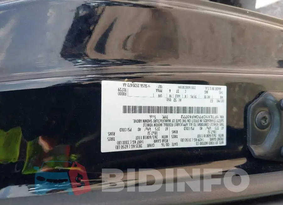 1FTEX1CP7GKF63772 Photo# 9