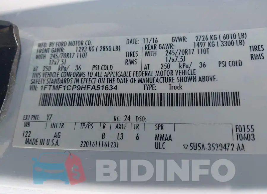 1FTMF1CP9HFA51634 Photo# 9