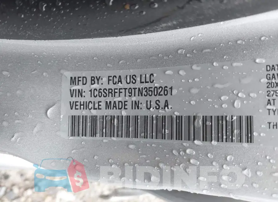 1C6SRFFT9TN350261 Photo# 9
