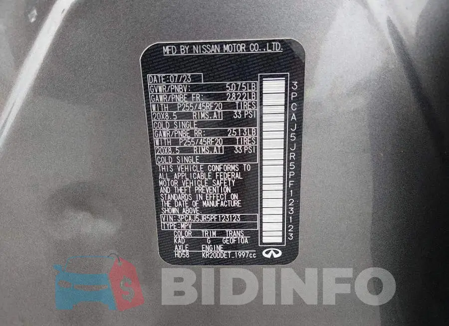 3PCAJ5JR5PF123123 Photo# 9