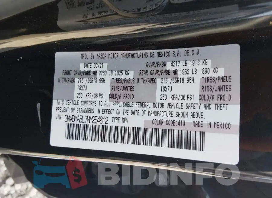 3MVDMABL7MM254812 Photo# 9