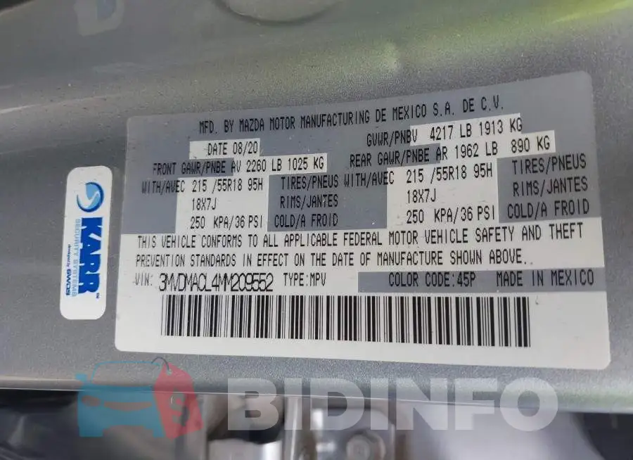 3MVDMACL4MM209552 Photo# 9