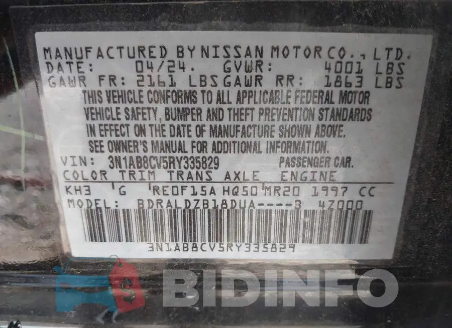 3N1AB8CV5RY335829 Photo# 9