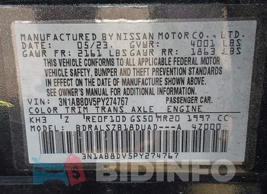 3N1AB8DV5PY274767 Photo# 9