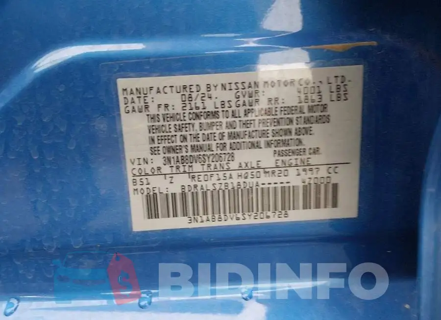 3N1AB8DV6SY206728 Photo# 9
