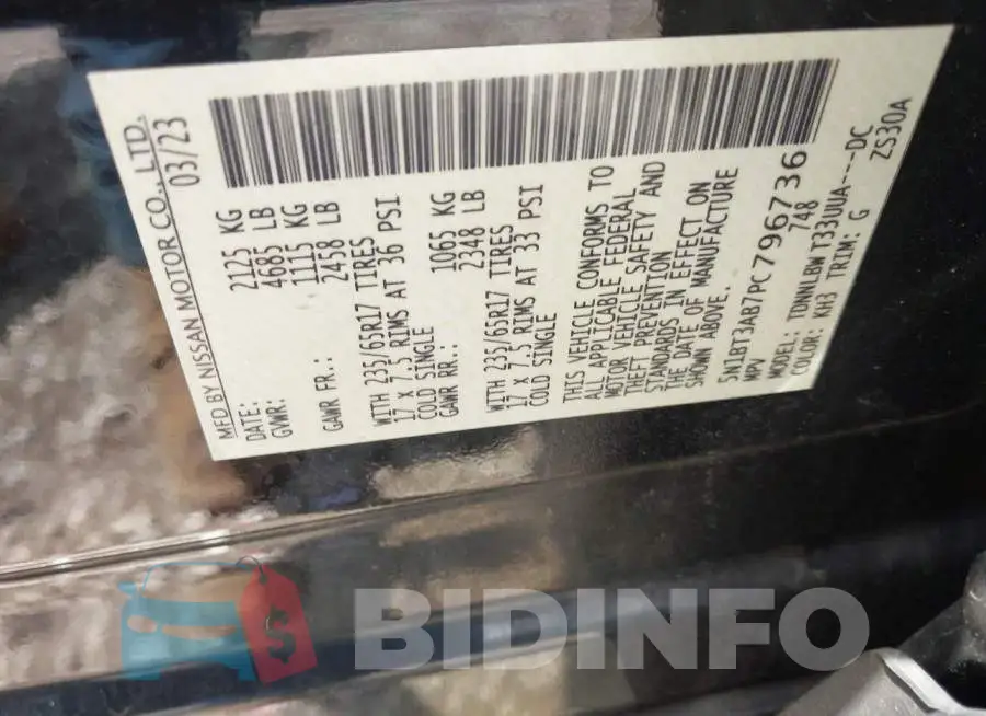 5N1BT3AB7PC796736 Photo# 9
